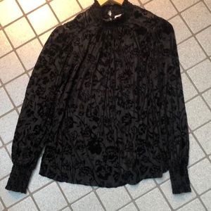 Knox Rose black brocade new w/o tags shirt size small